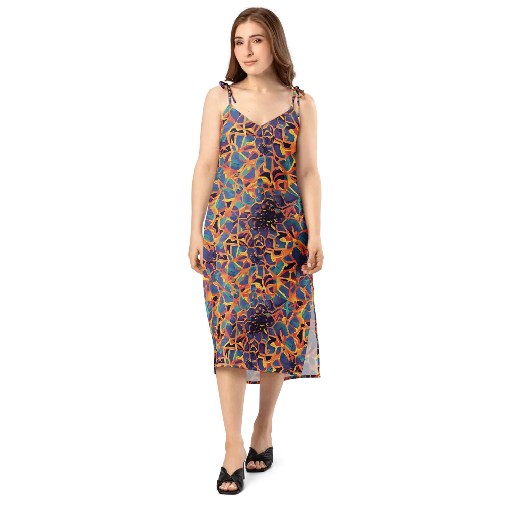 Saffron Circuit on Slip Dress — Front