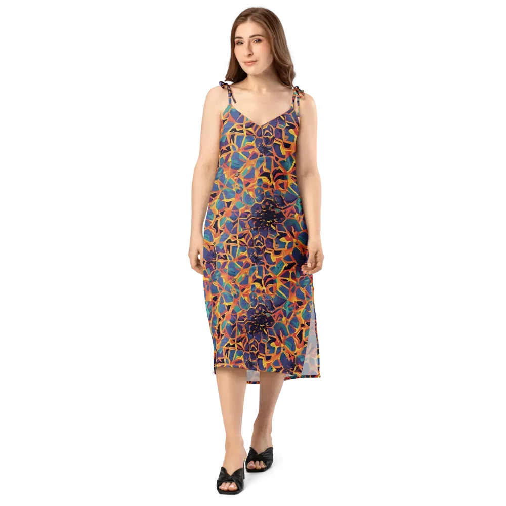 Saffron Circuit on Slip Dress — Front