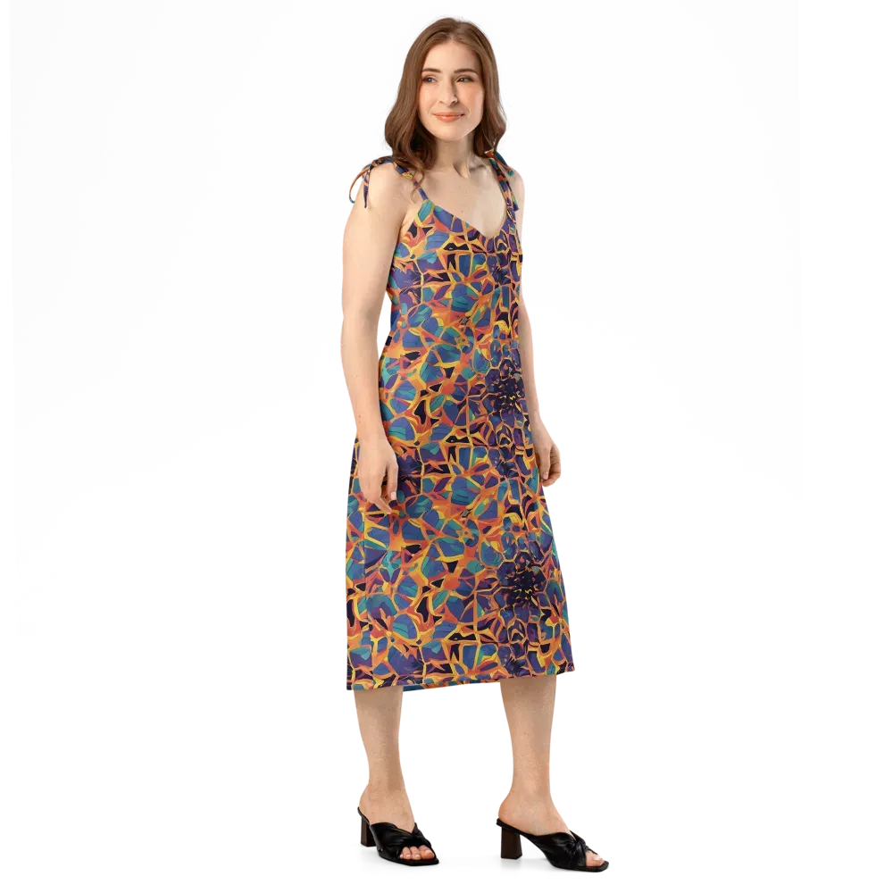 Saffron Circuit on Slip Dress — Right Front