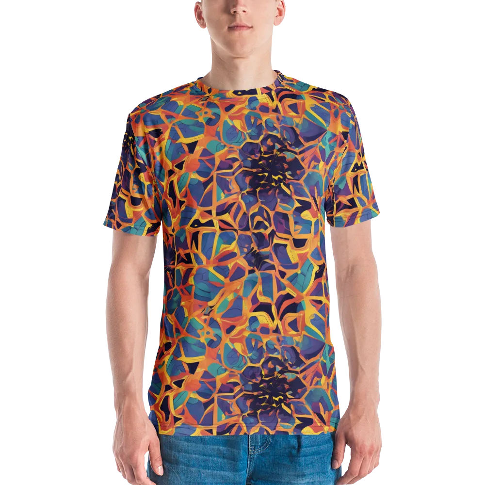 Saffron Circuit on Men's Crew Neck T-Shirt — Front