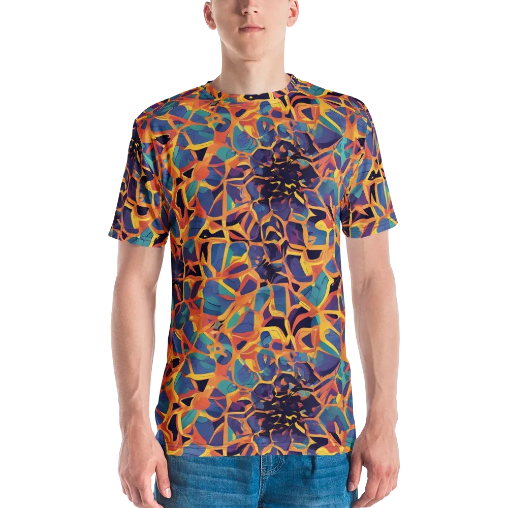 Saffron Circuit on Men's Crew Neck T-Shirt — Front