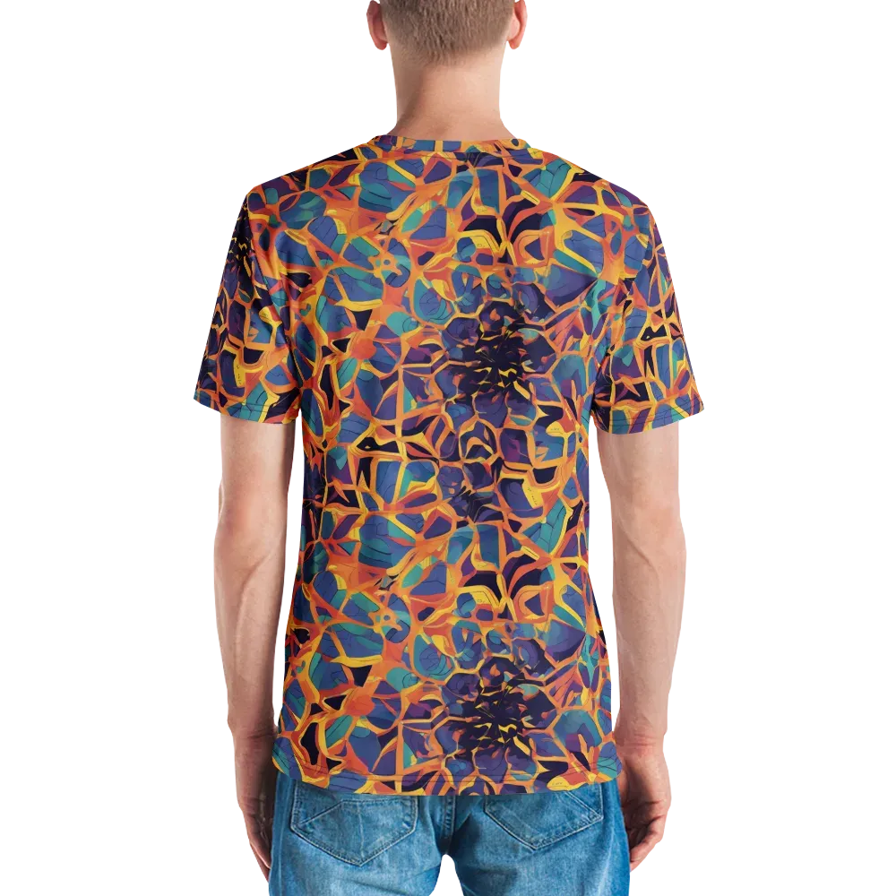 Saffron Circuit on Men's Crew Neck T-Shirt — Back