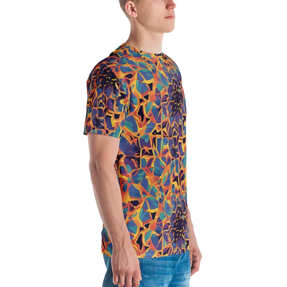 Saffron Circuit on Men's Crew Neck T-Shirt — Right