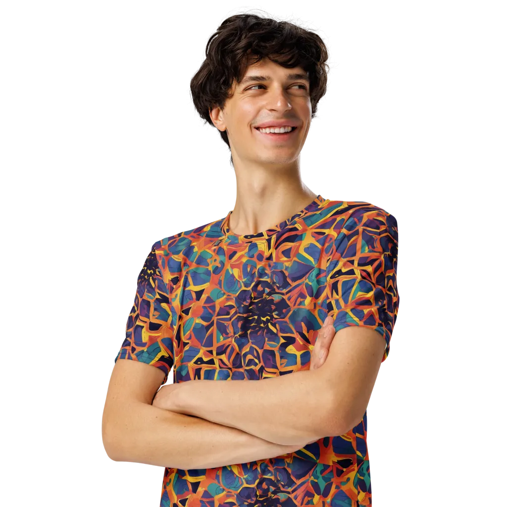 Saffron Circuit on Men's Crew Neck T-Shirt — Front print