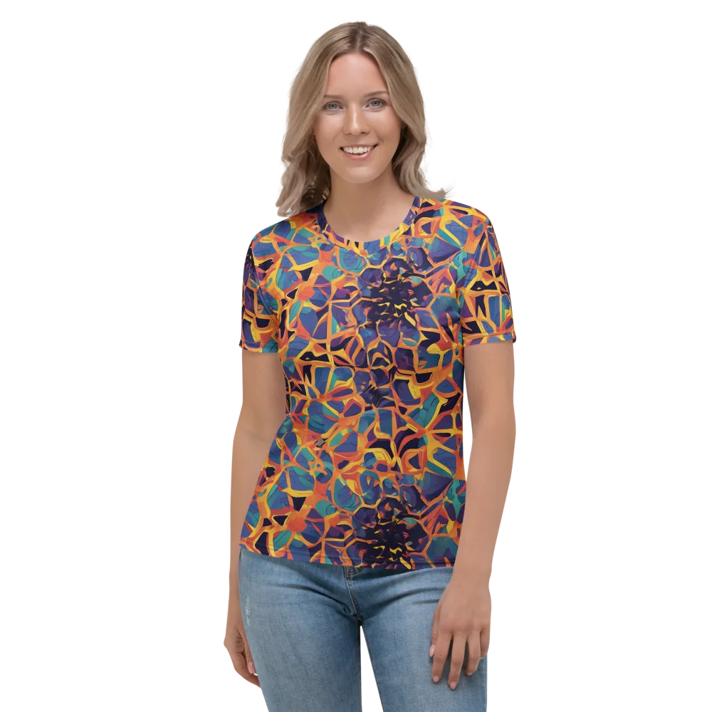Saffron Circuit on Women's Crew Neck T-Shirt — Front