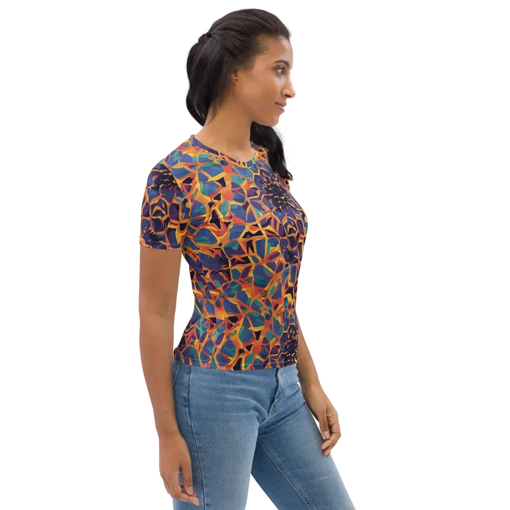 Saffron Circuit on Women's Crew Neck T-Shirt — Back print