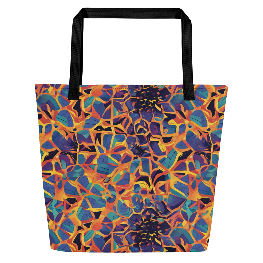 Saffron Circuit on Large Tote Bag W/ Pocket — Front