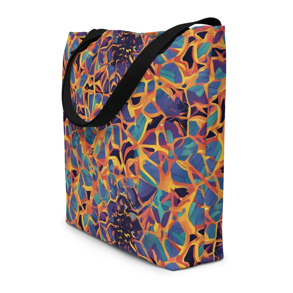 Saffron Circuit on Large Tote Bag W/ Pocket — Print file
