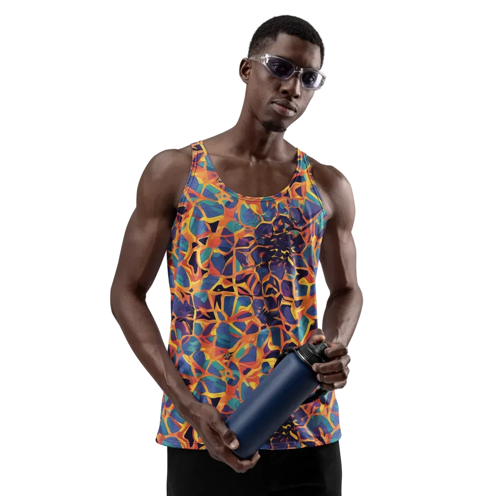 Saffron Circuit on Men's Tank Top — Back print