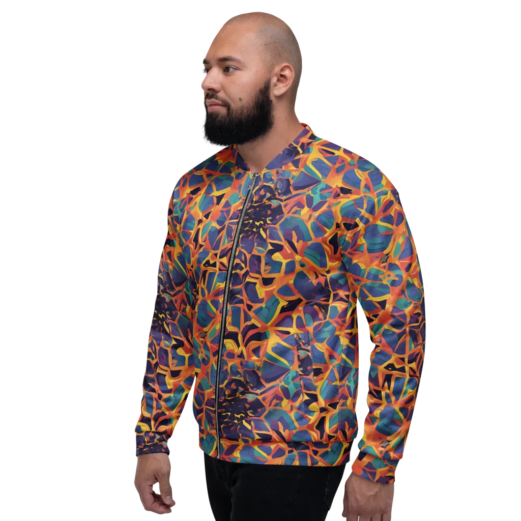 Saffron Circuit on Bomber Jacket — Left