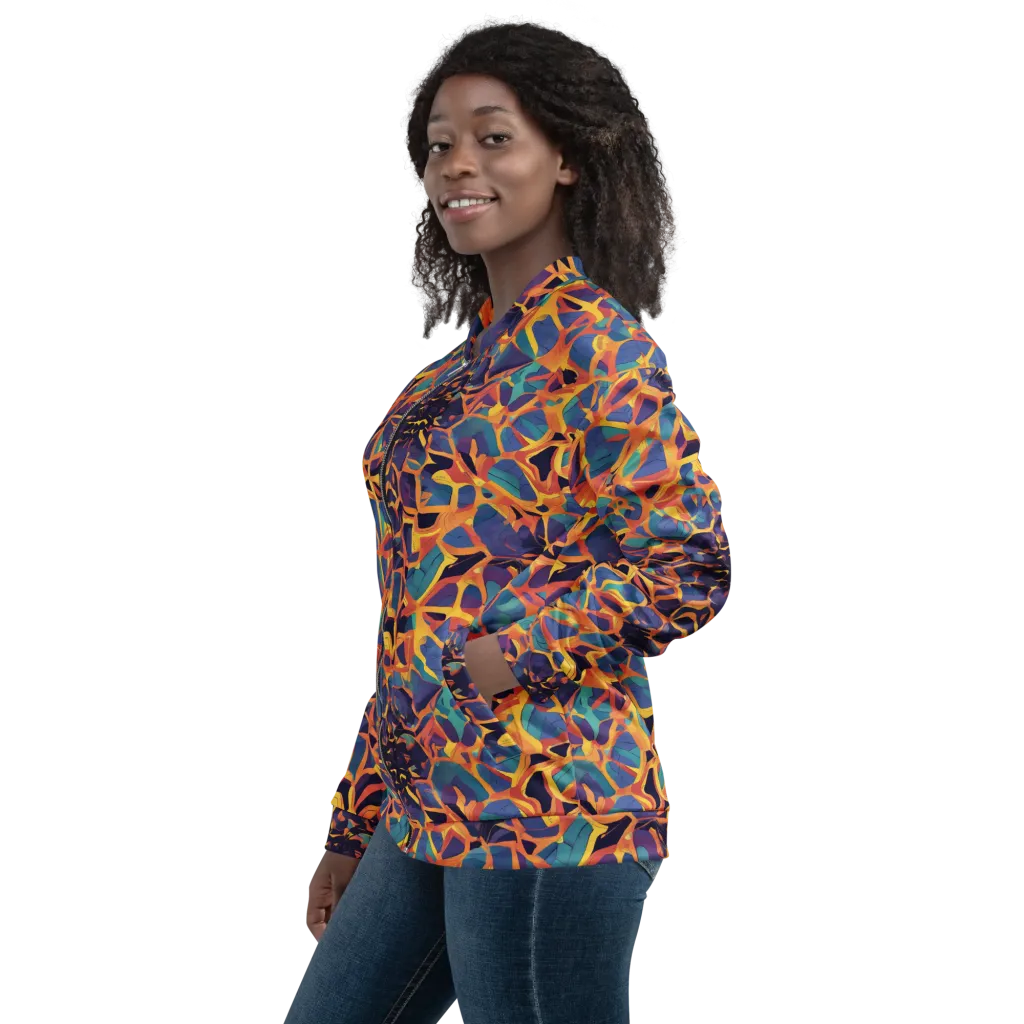 Saffron Circuit on Bomber Jacket — Left sleeve