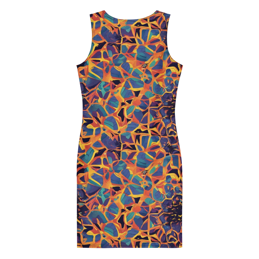 Saffron Circuit on Bodycon Dress — Print file