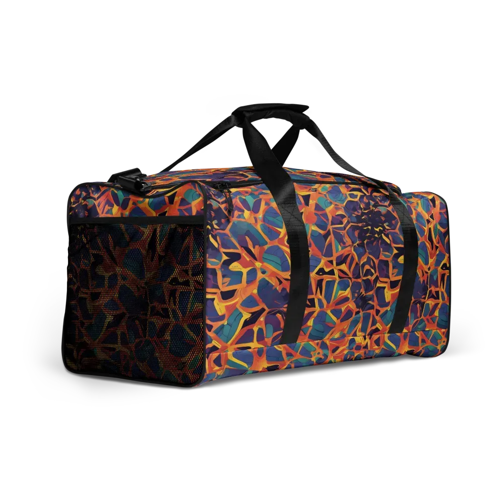 Saffron Circuit Duffle Bag on model