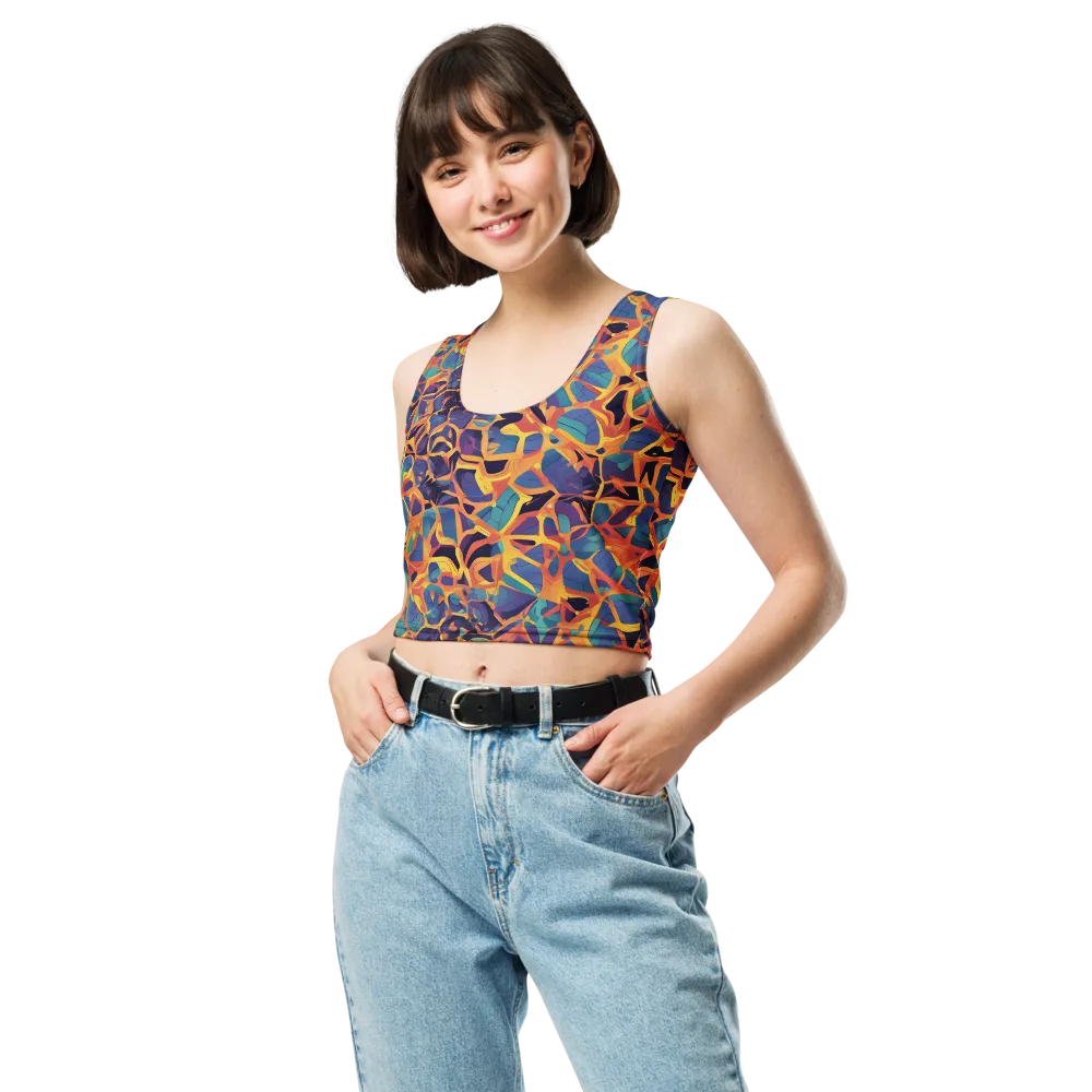 Saffron Circuit on Crop Top — Print file