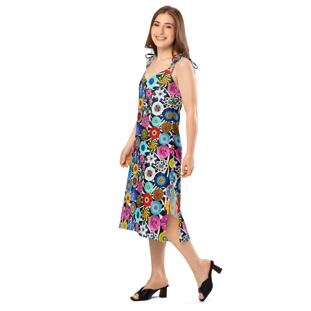 Chromatic Carnival on Slip Dress — Left Front