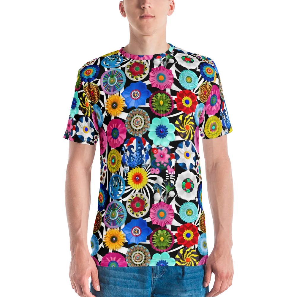 Chromatic Carnival on Men's Crew Neck T-Shirt — Front