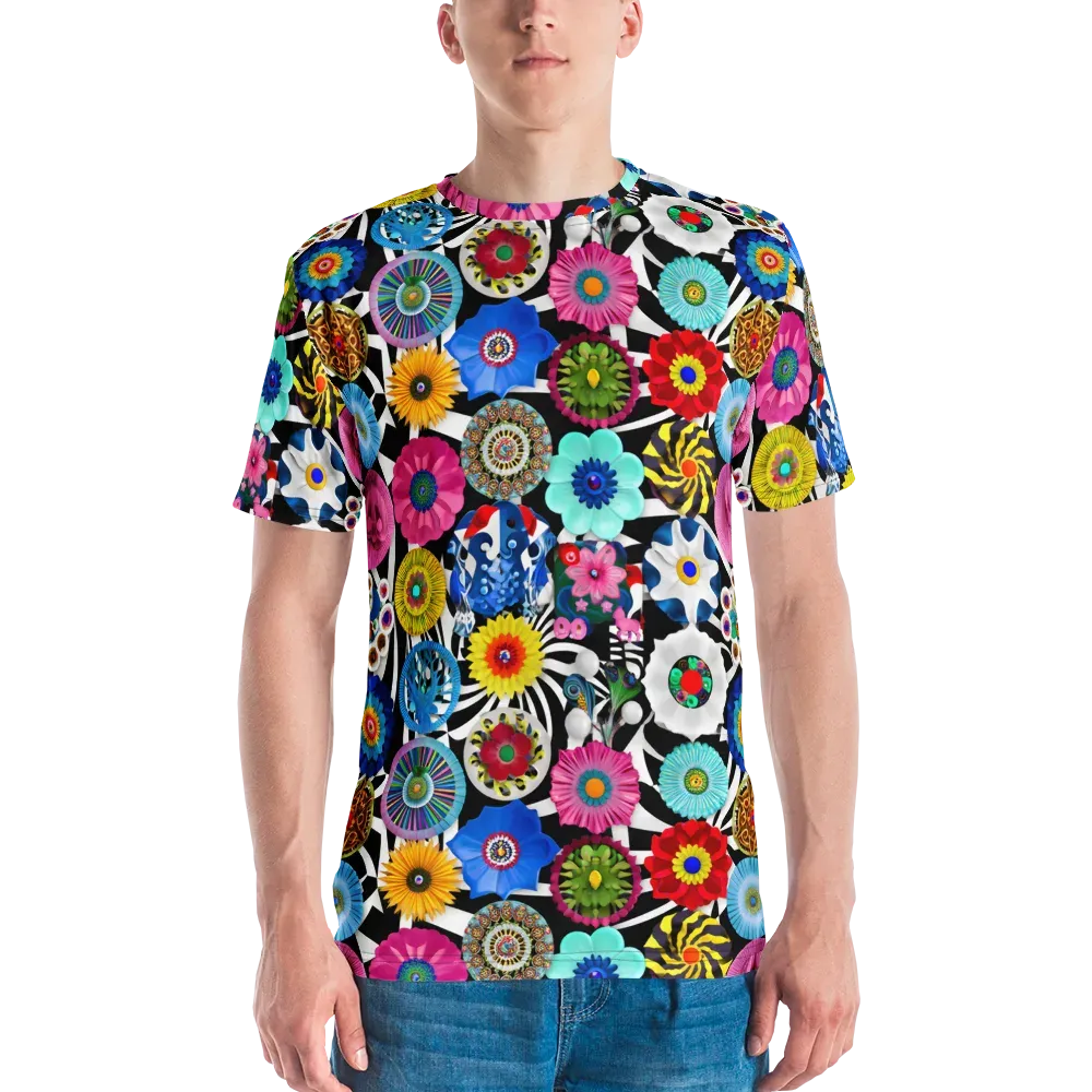 Chromatic Carnival on Men's Crew Neck T-Shirt — Front