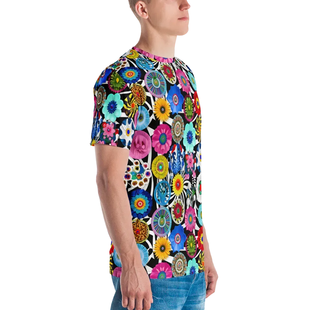 Chromatic Carnival on Men's Crew Neck T-Shirt — Right