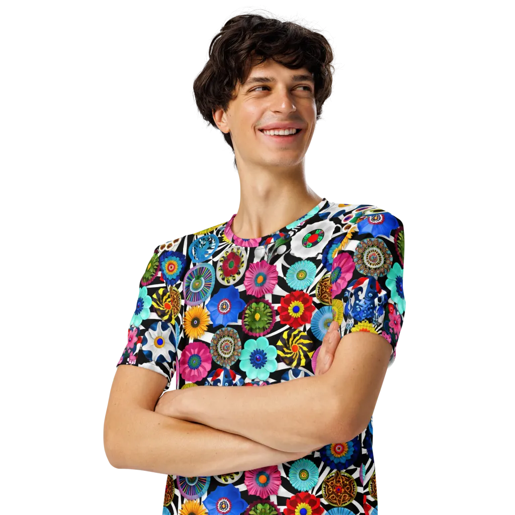 Chromatic Carnival on Men's Crew Neck T-Shirt — Front print