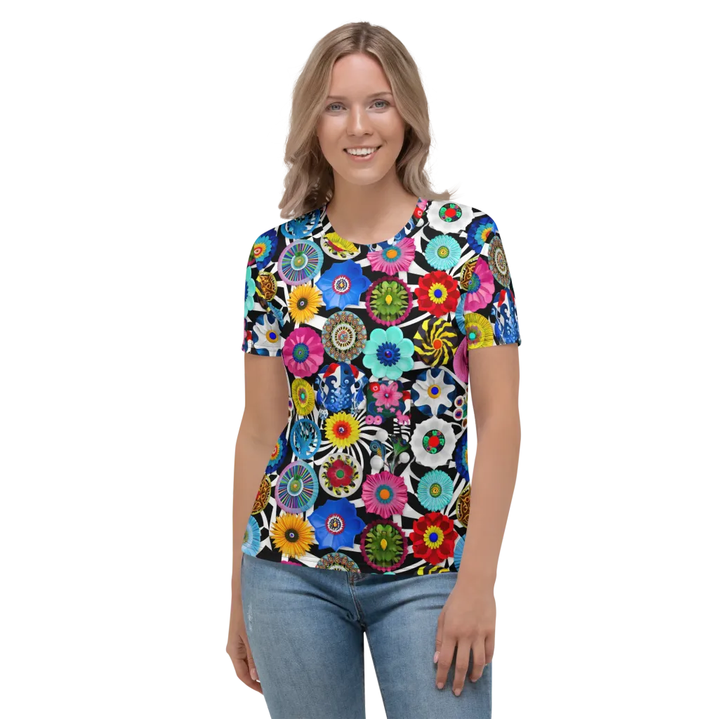 Chromatic Carnival on Women's Crew Neck T-Shirt — Front