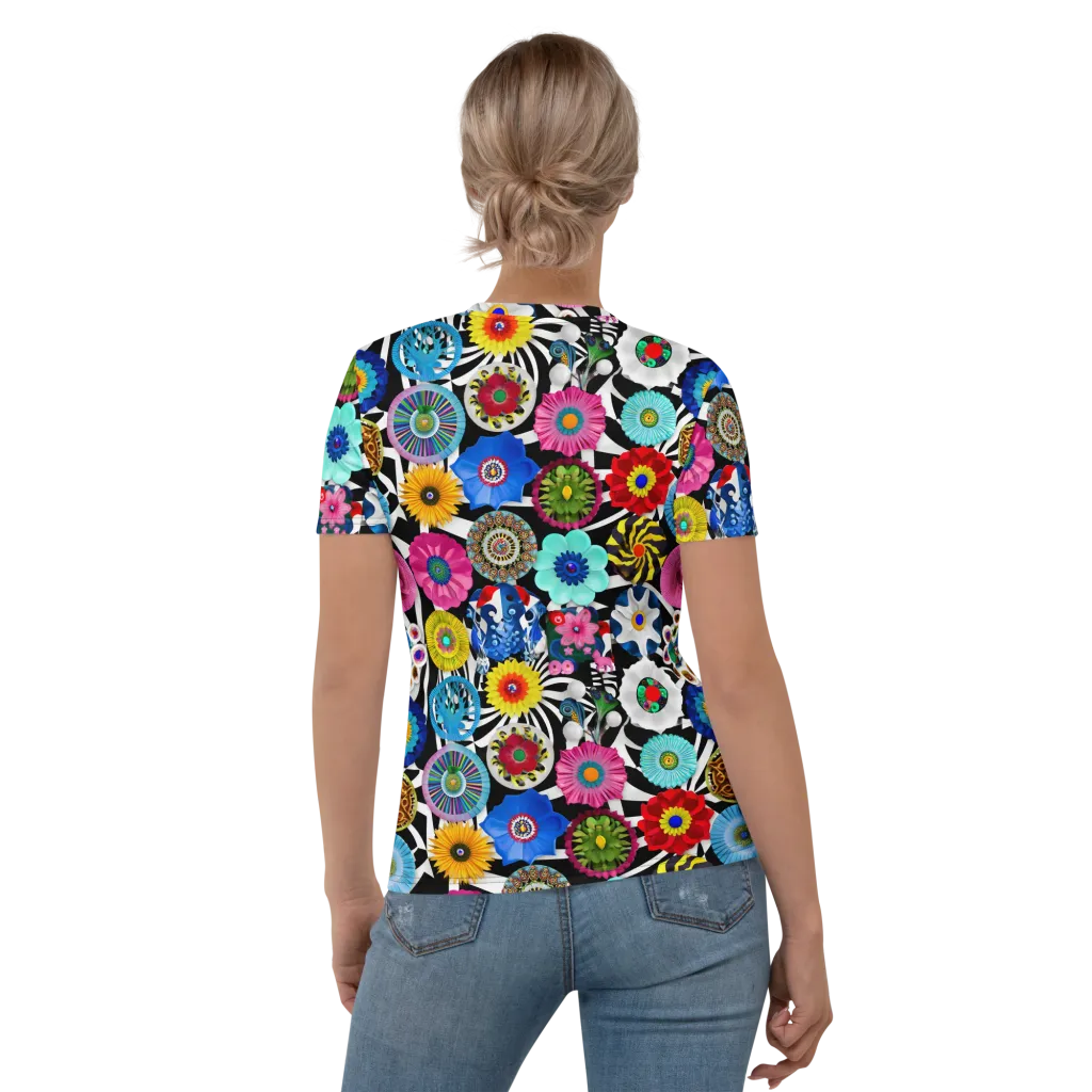 Chromatic Carnival on Women's Crew Neck T-Shirt — Back