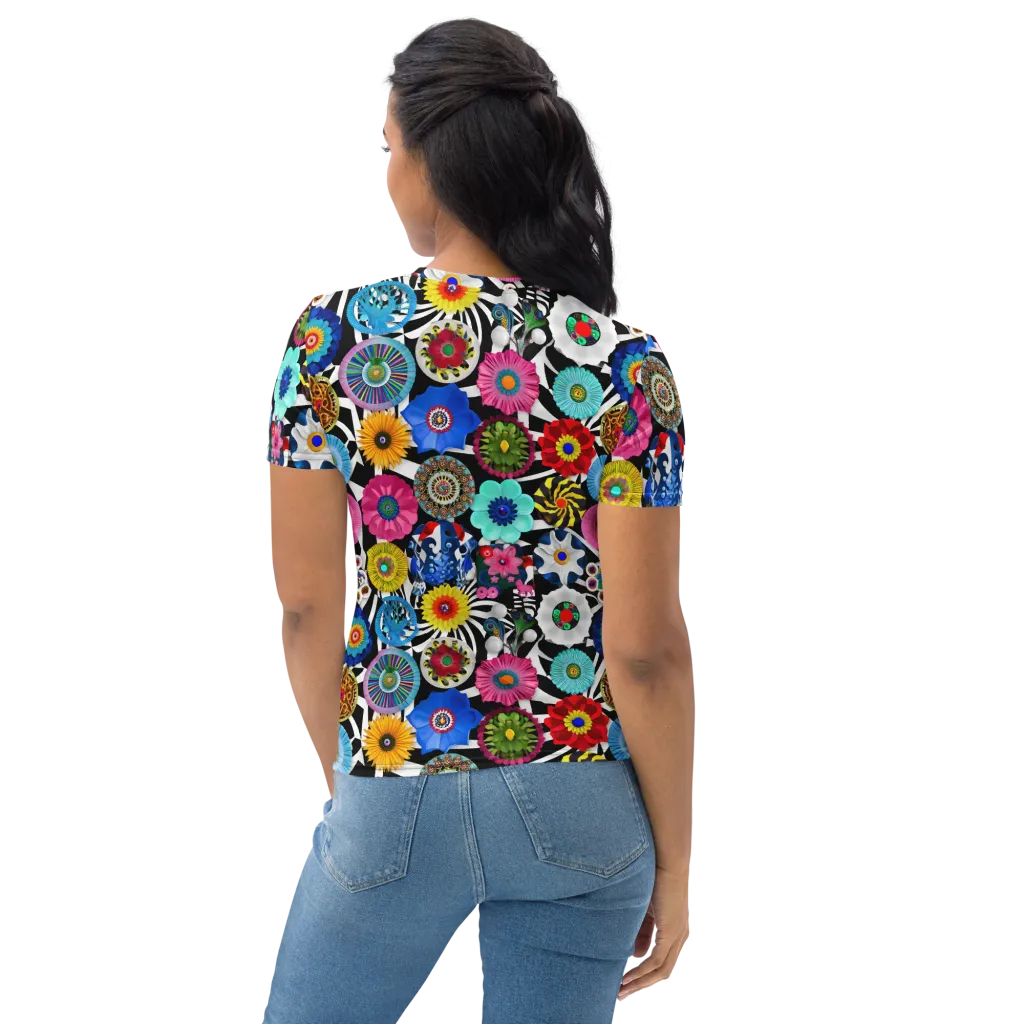 Chromatic Carnival on Women's Crew Neck T-Shirt — Back print