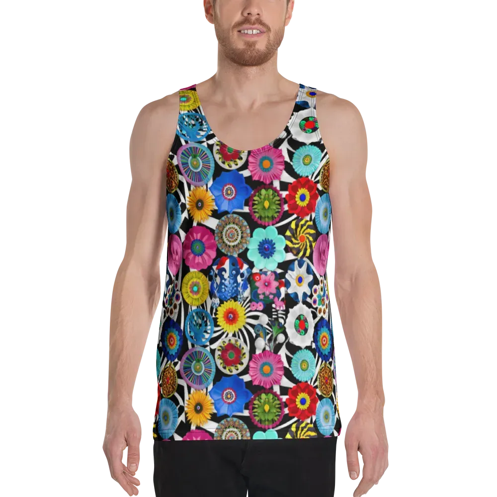 Chromatic Carnival on Men's Tank Top — Front