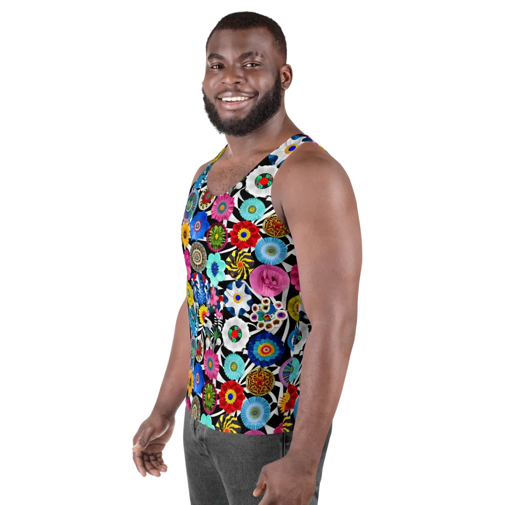 Chromatic Carnival on Men's Tank Top — Left Front
