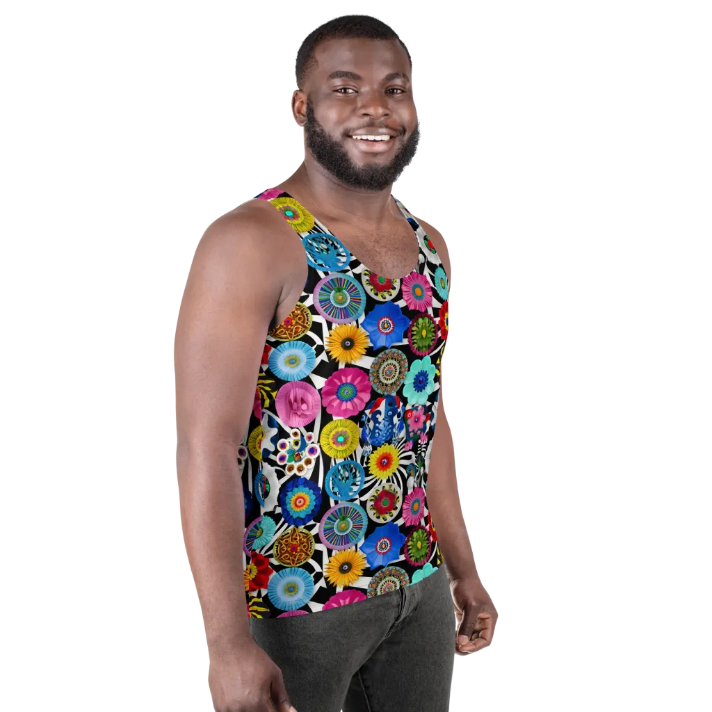 Chromatic Carnival on Men's Tank Top — Right Front