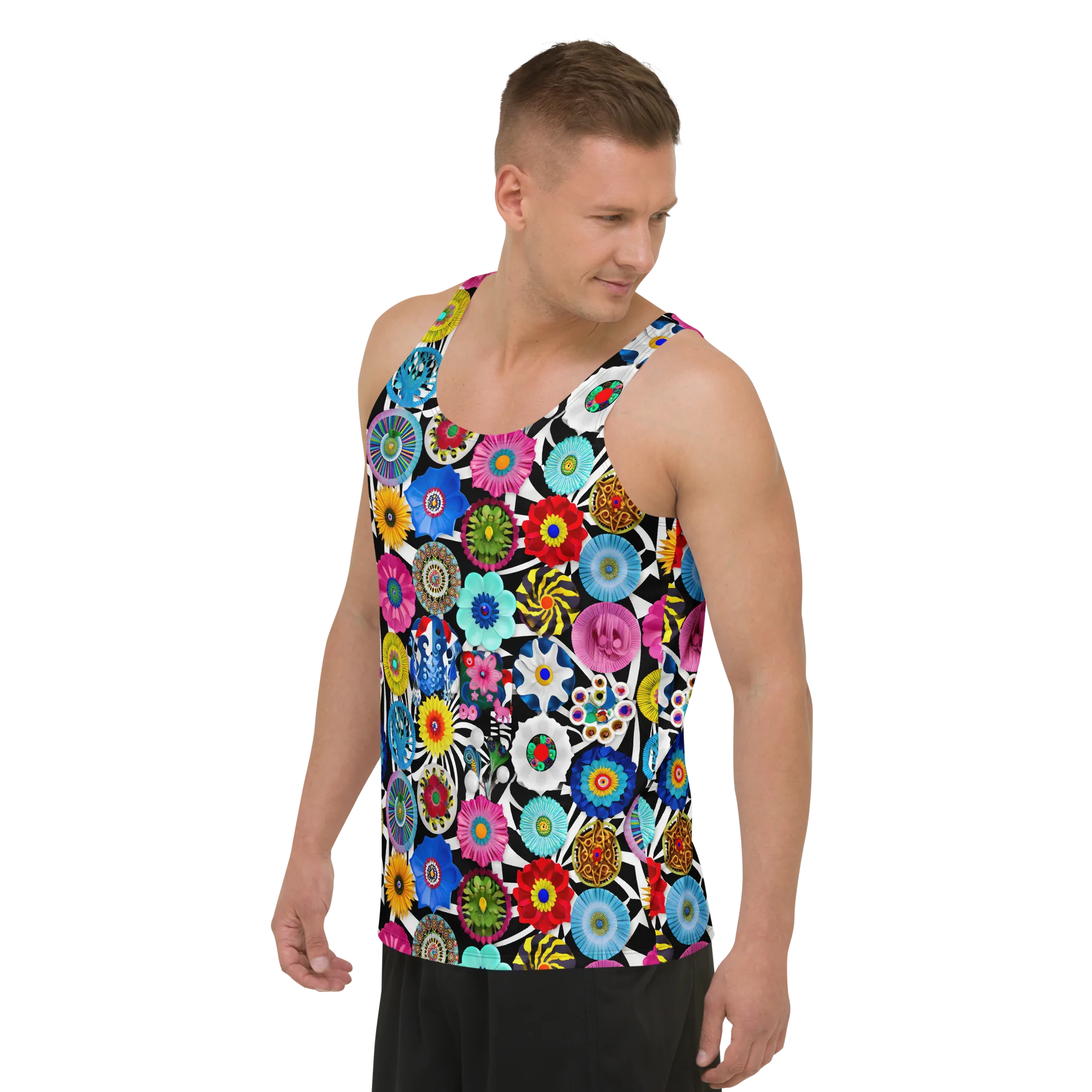 Chromatic Carnival on Men's Tank Top — Front print