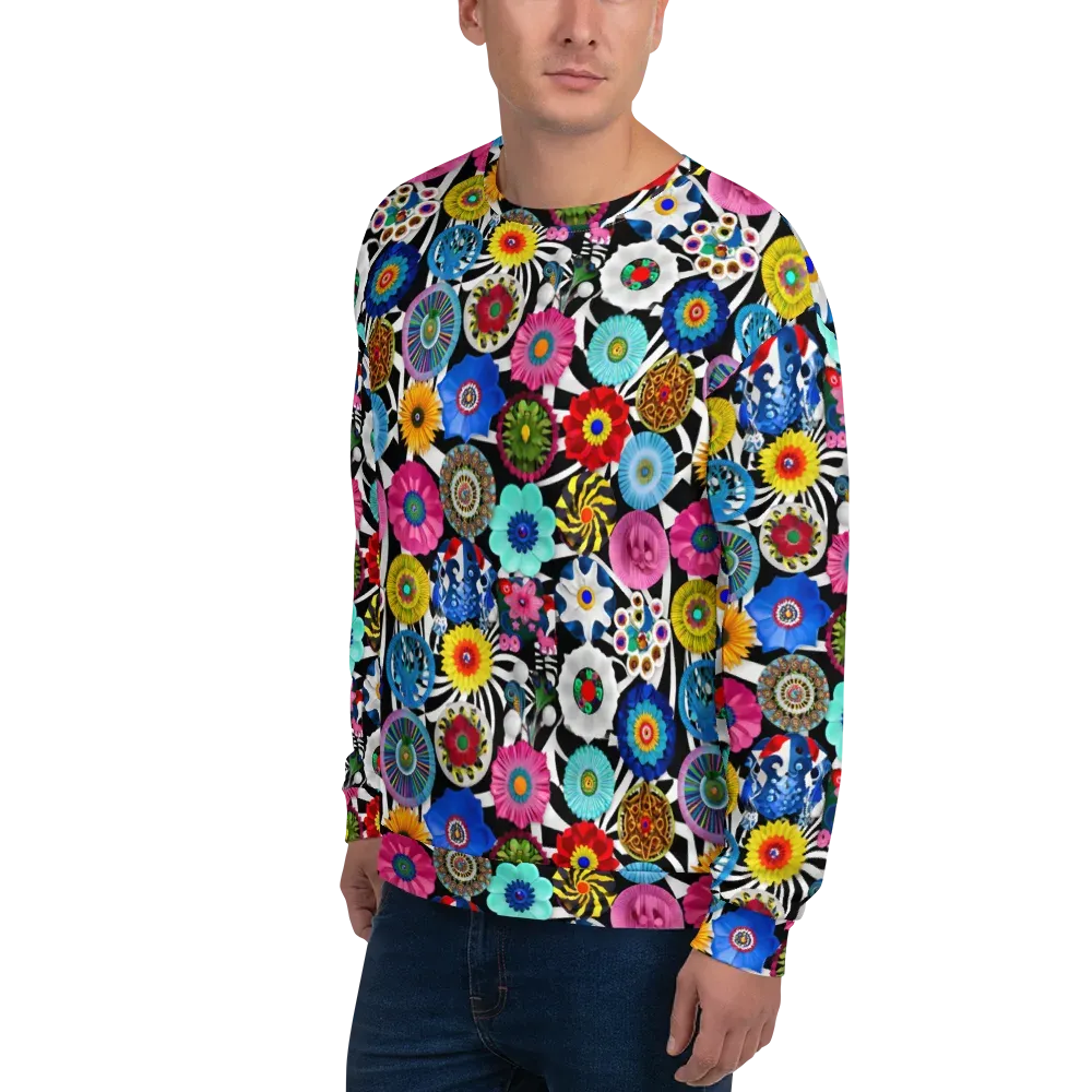 Chromatic Carnival on Sweatshirt — Left Front
