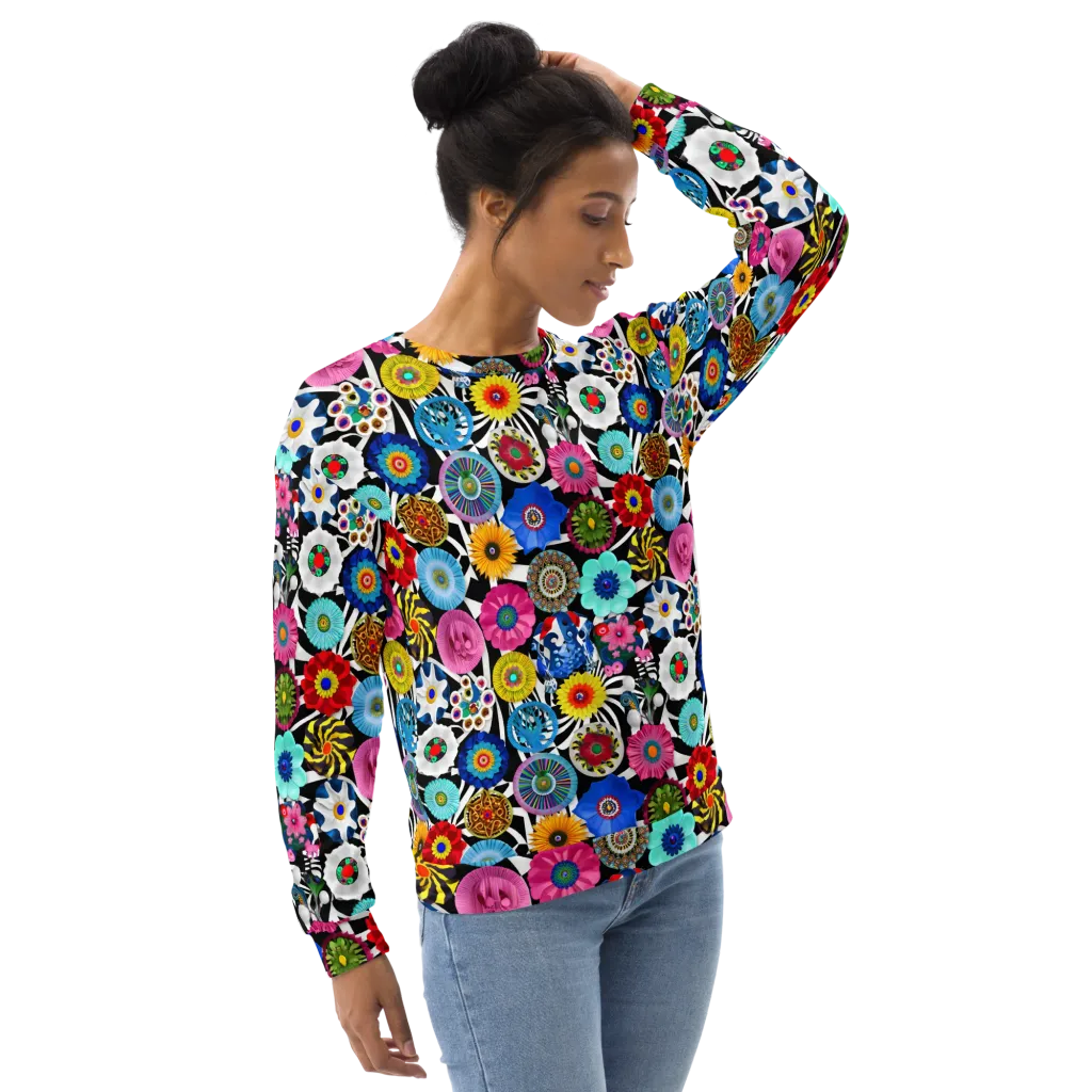 Chromatic Carnival on Sweatshirt — Right sleeve