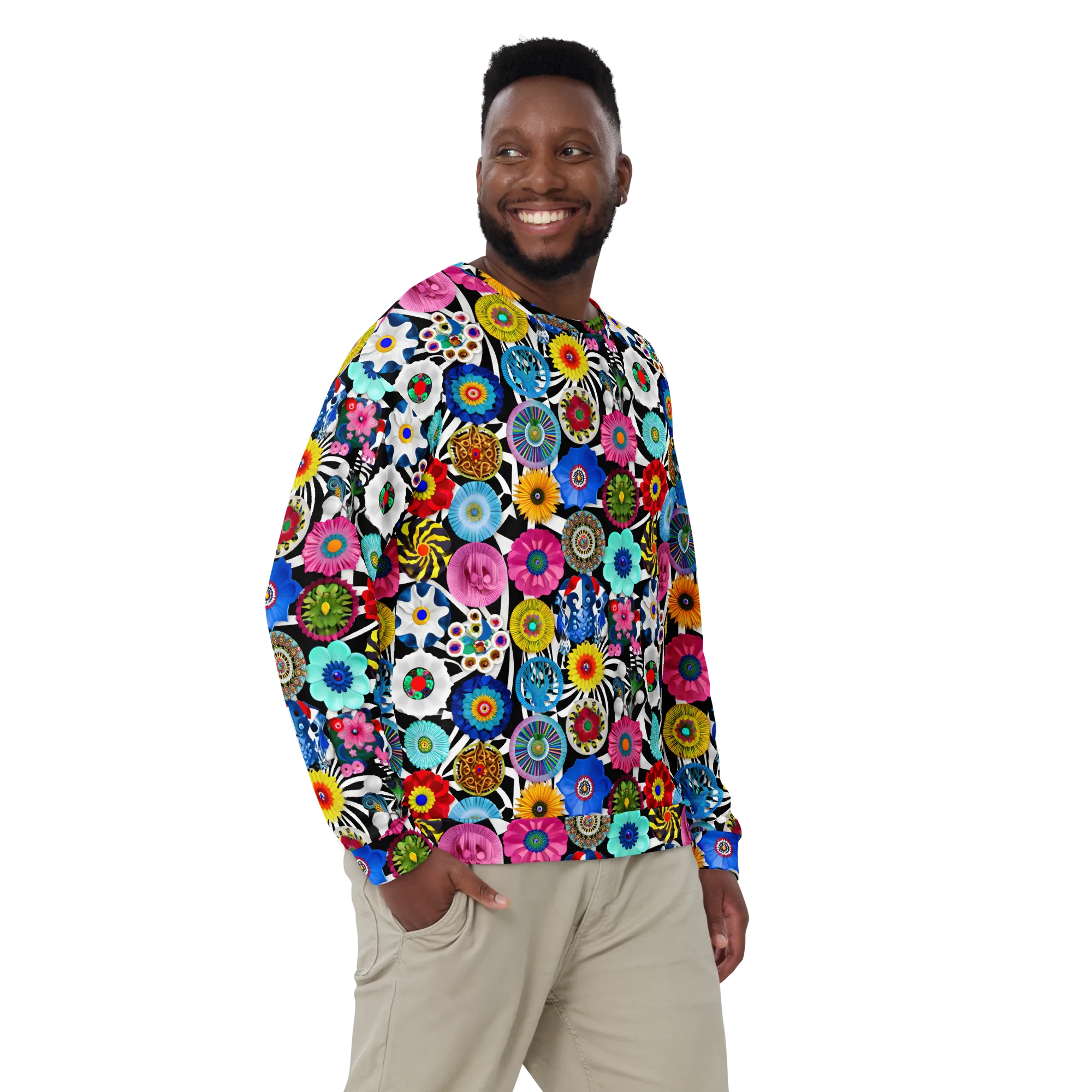 Chromatic Carnival on Sweatshirt — Front print