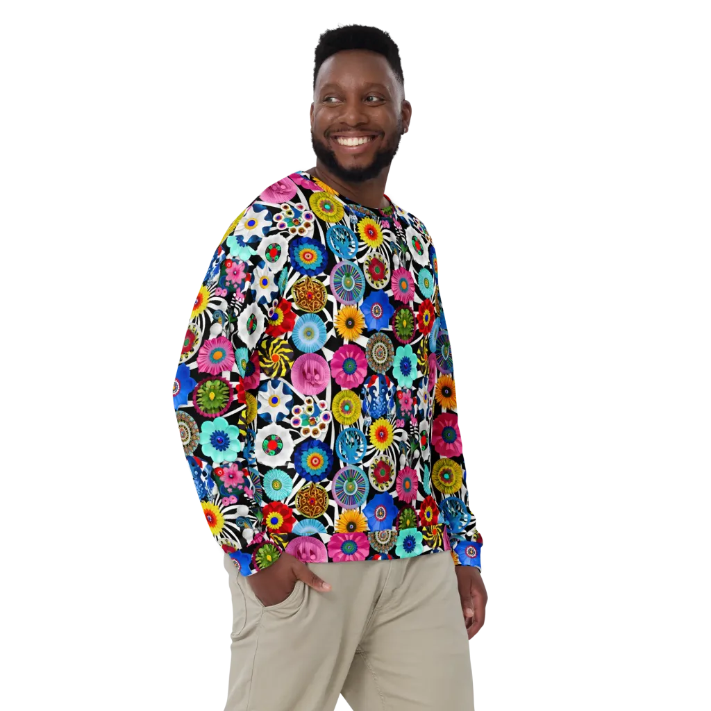 Chromatic Carnival on Sweatshirt — Front print