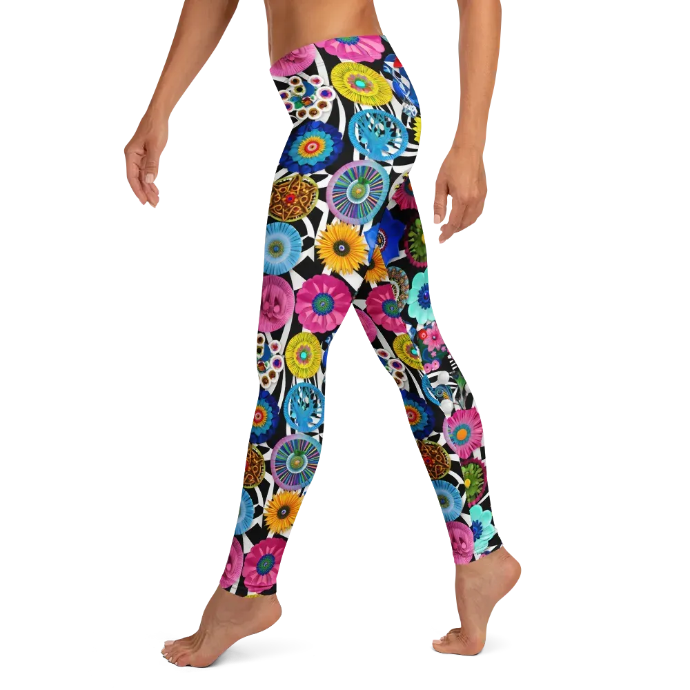 Chromatic Carnival on Leggings — Left