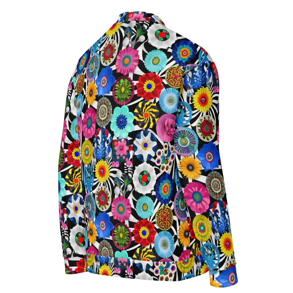 Chromatic Carnival on Bomber Jacket — Details