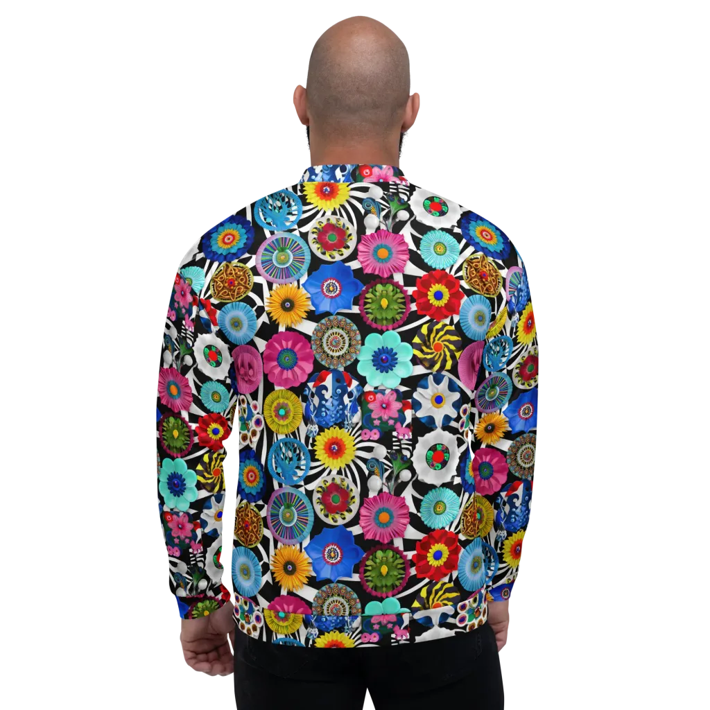 Chromatic Carnival on Bomber Jacket — Back