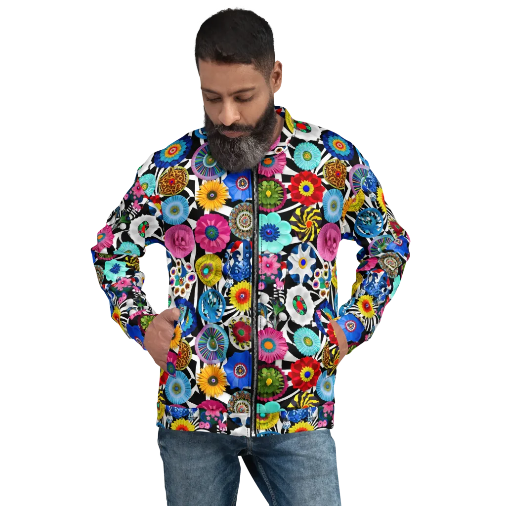 Chromatic Carnival on Bomber Jacket — Front print