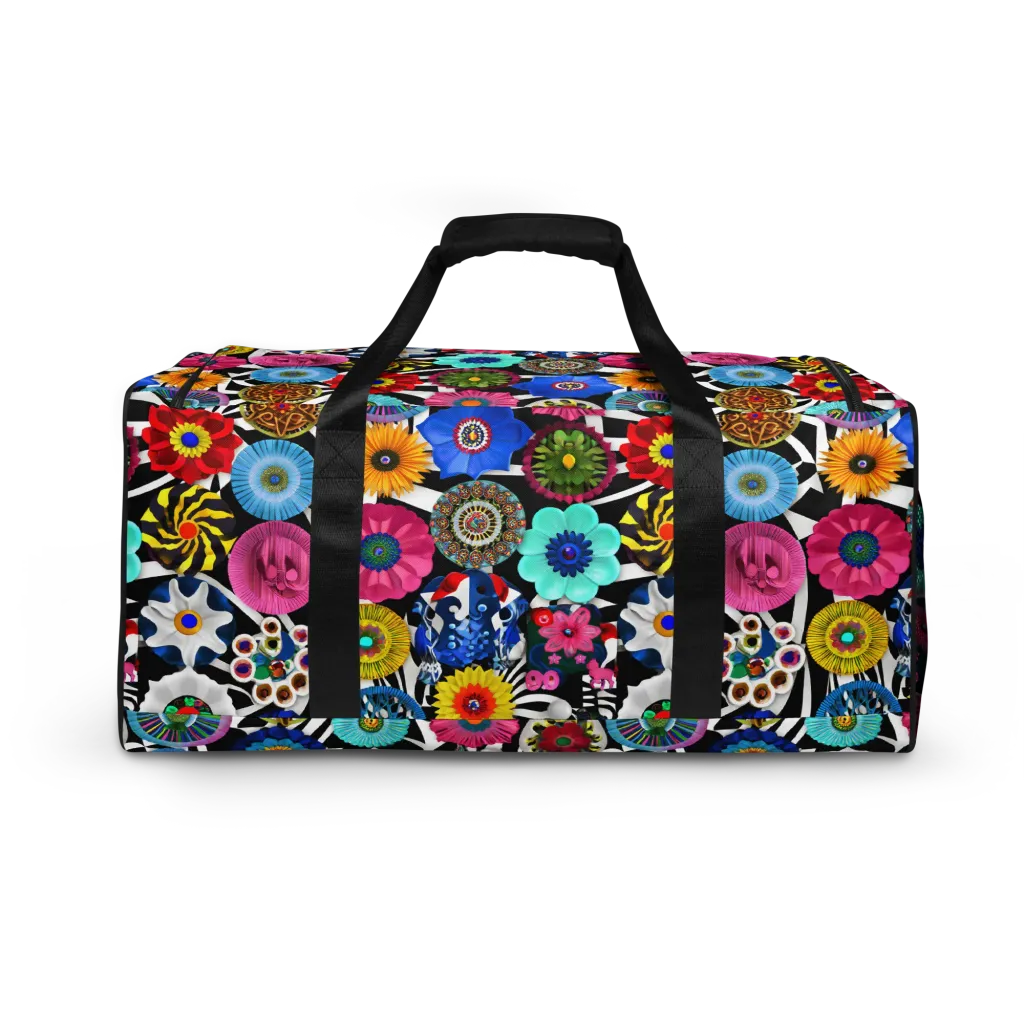 Chromatic Carnival on Duffle Bag — Back print