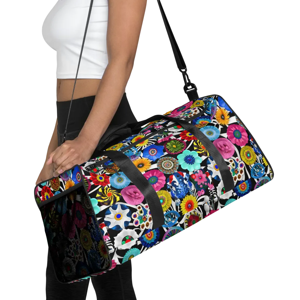 Chromatic Carnival on Duffle Bag — Front