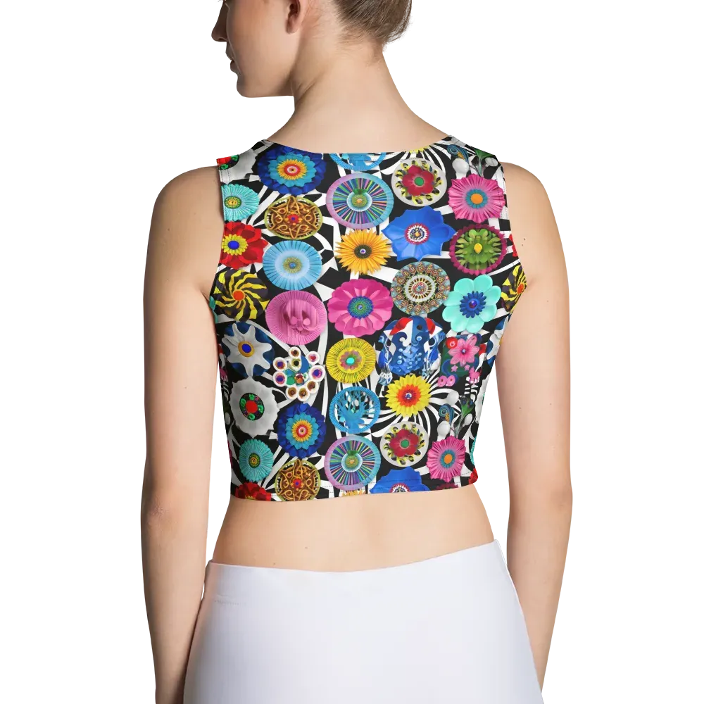 Chromatic Carnival on Crop Top — Back