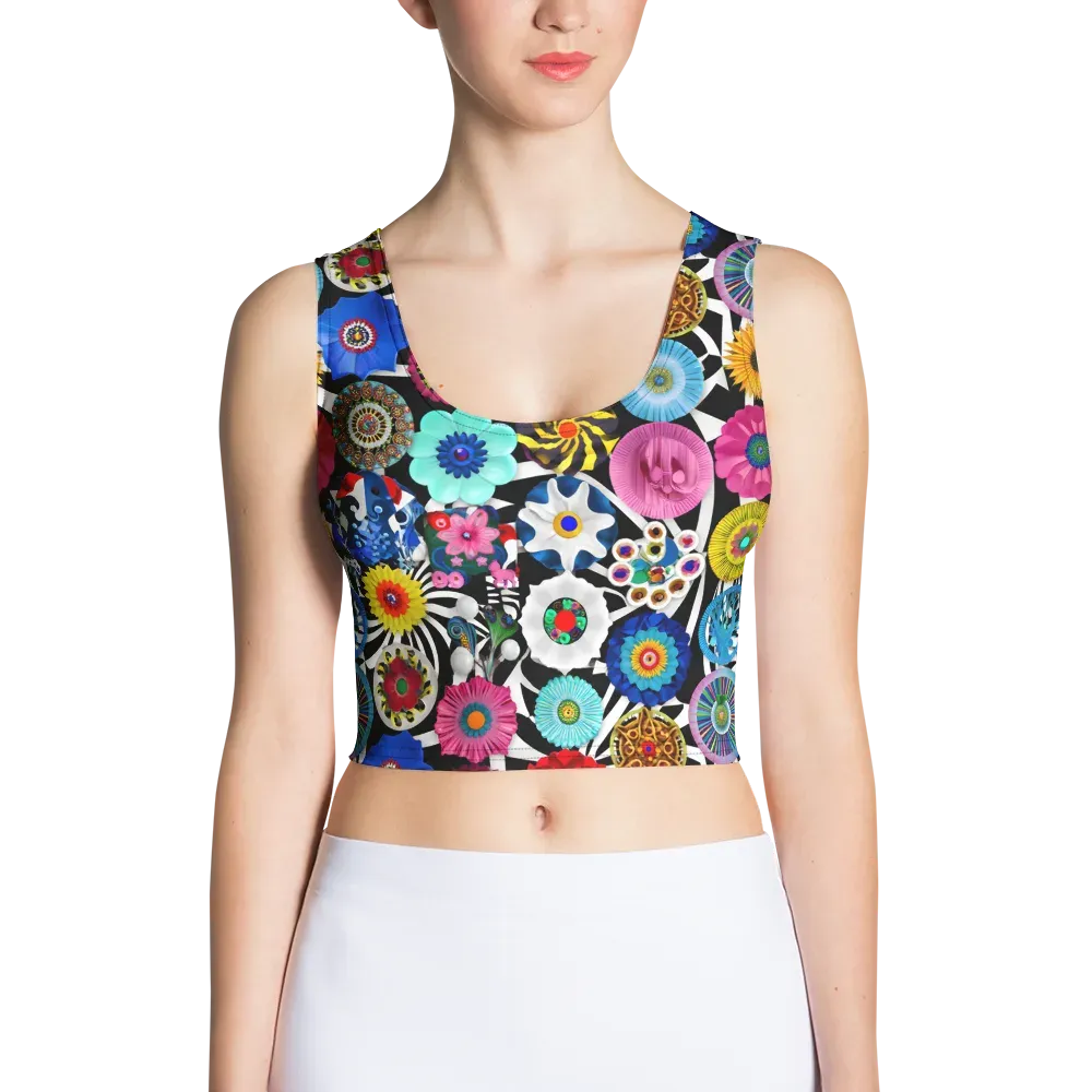 Chromatic Carnival on Crop Top — Front