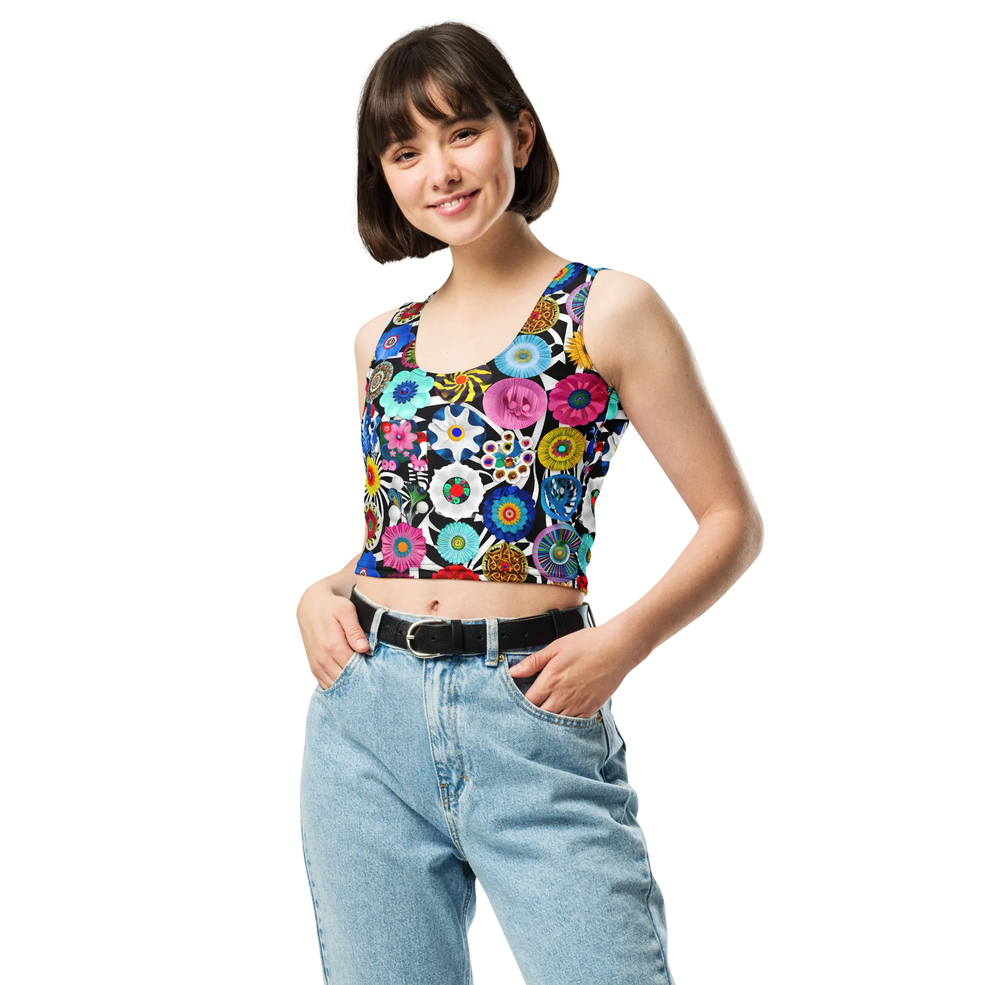Chromatic Carnival on Crop Top — Print file
