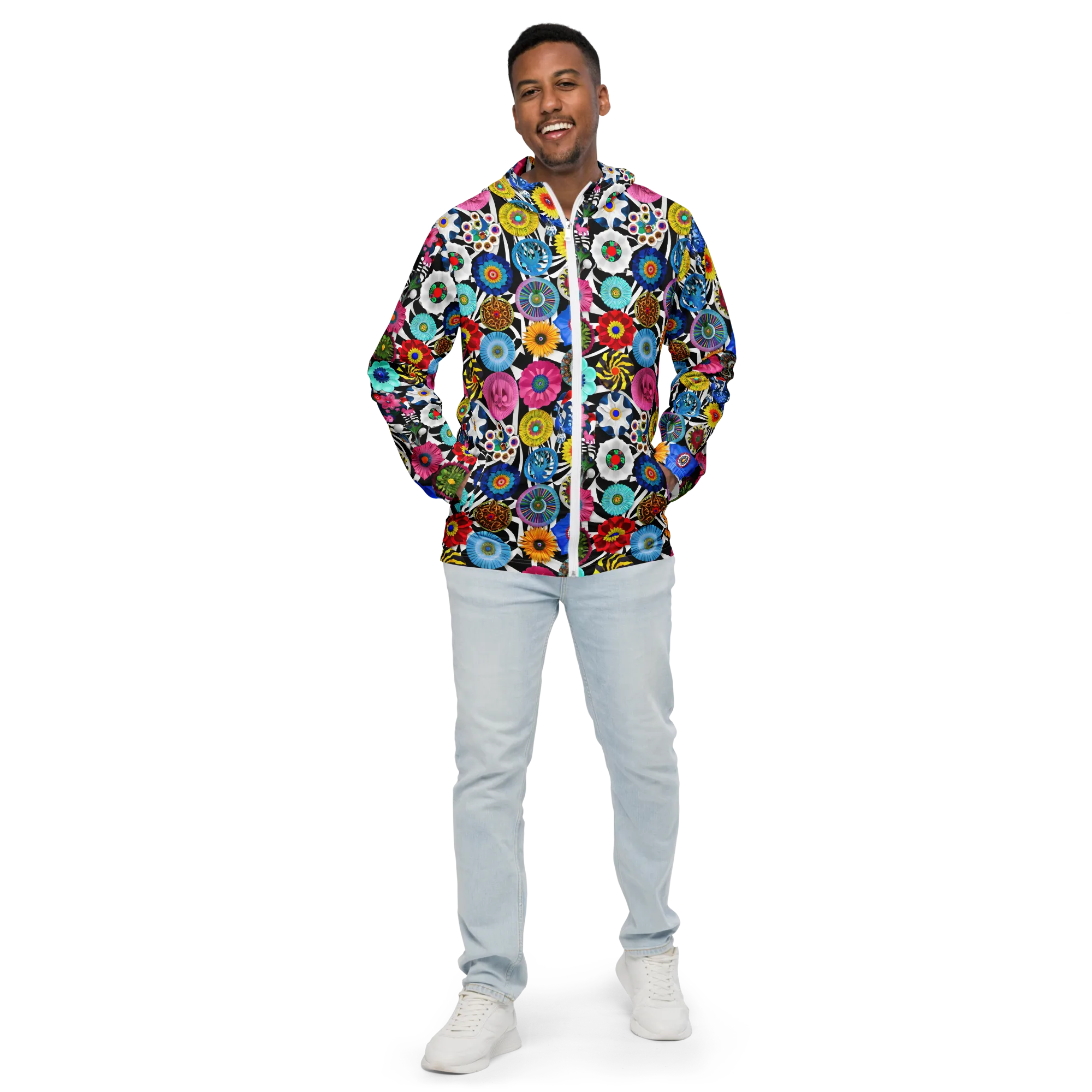 Chromatic Carnival on Men's Windbreaker — Front