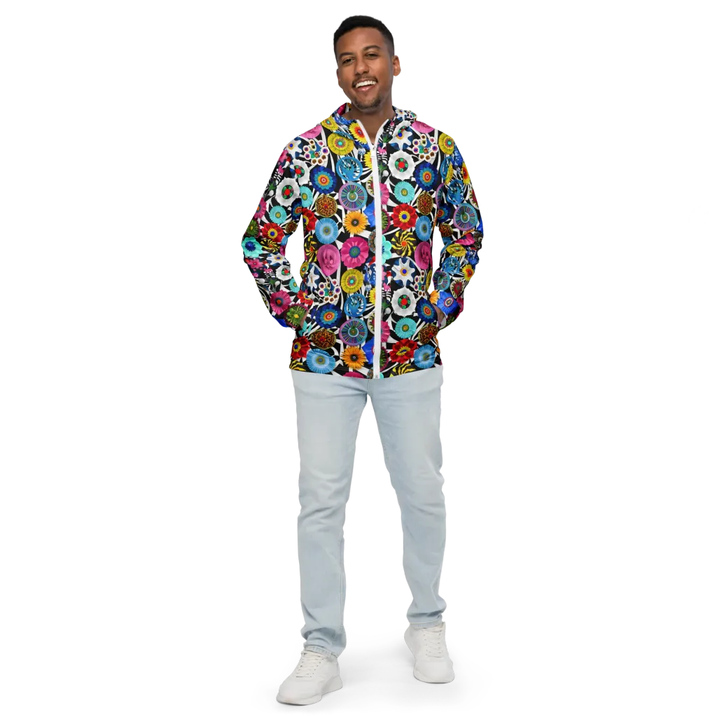 Chromatic Carnival on Men's Windbreaker — Front