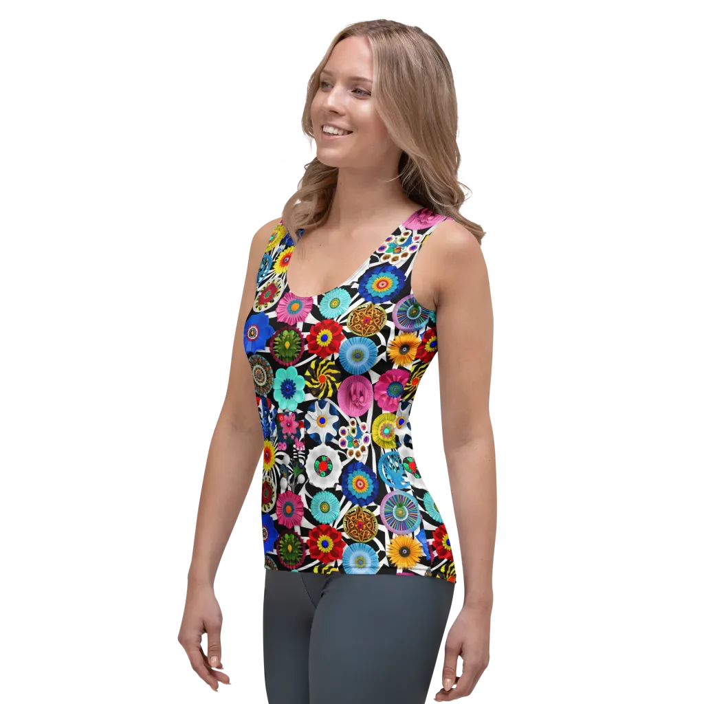 Chromatic Carnival on Women's Tank Top — Left Front