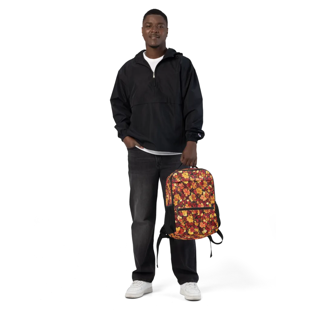 Falling Gold on Utility Backpack — Front