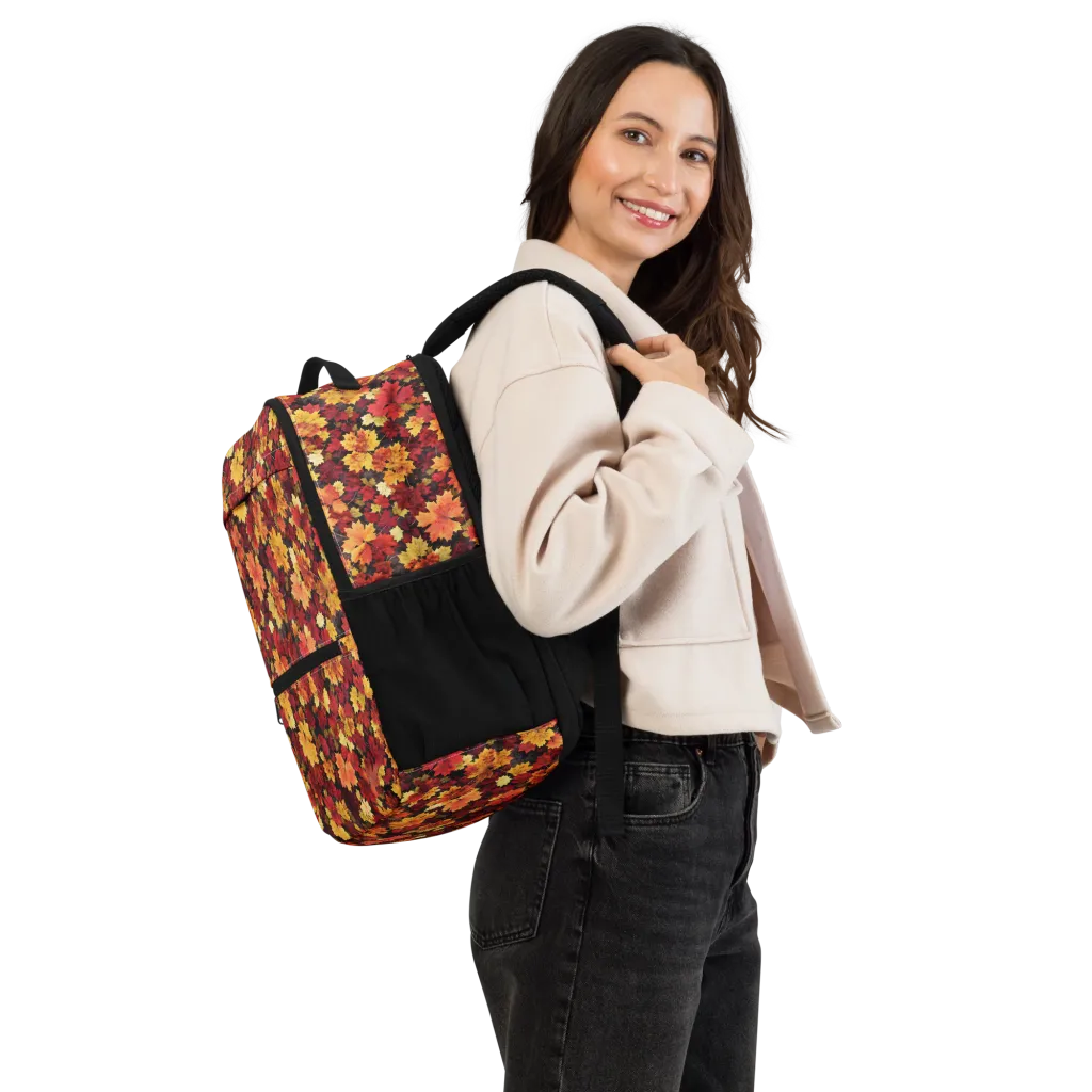 Falling Gold on Utility Backpack — Right