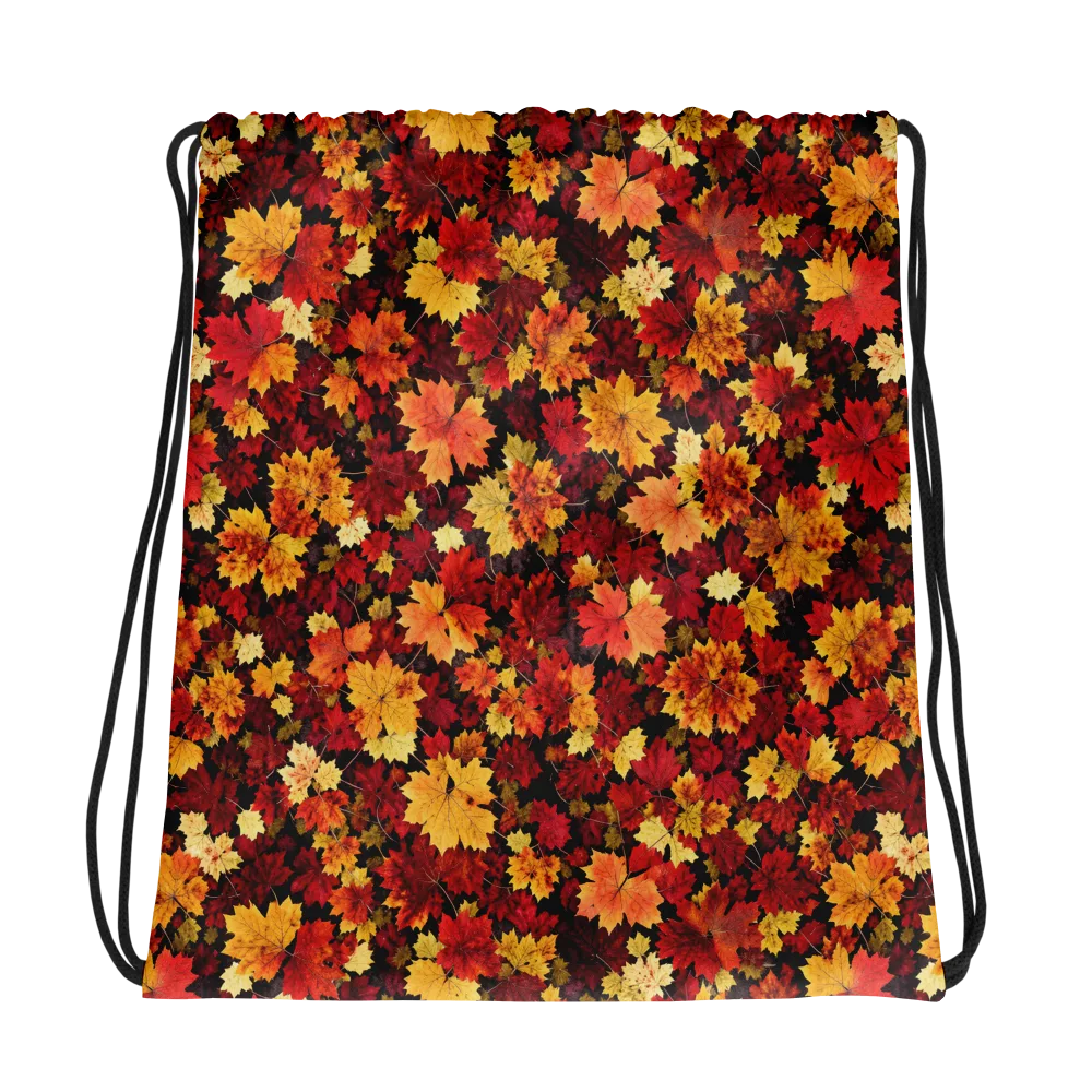 Falling Gold on Drawstring Bag — Mockup