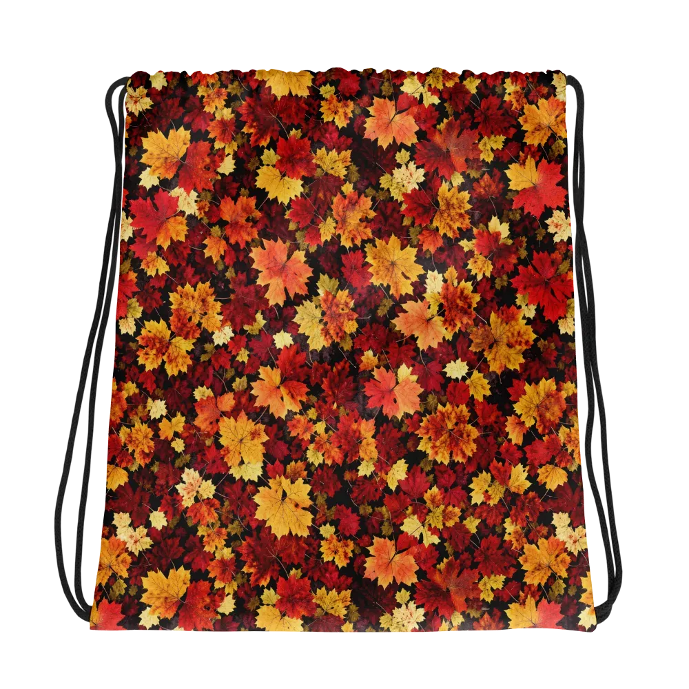 Falling Gold on Drawstring Bag — Mockup